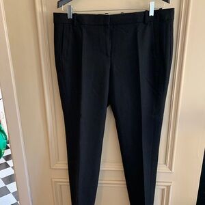 Black wool J Crew cropped straight leg pants (14)
